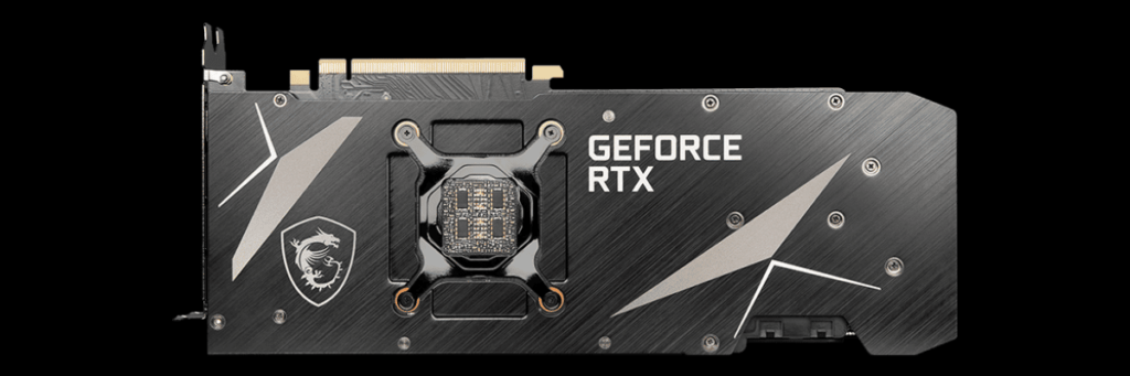 MSI GeForce RTX 3080 Ti VENTUS 3X 12G OC Video Card Back View