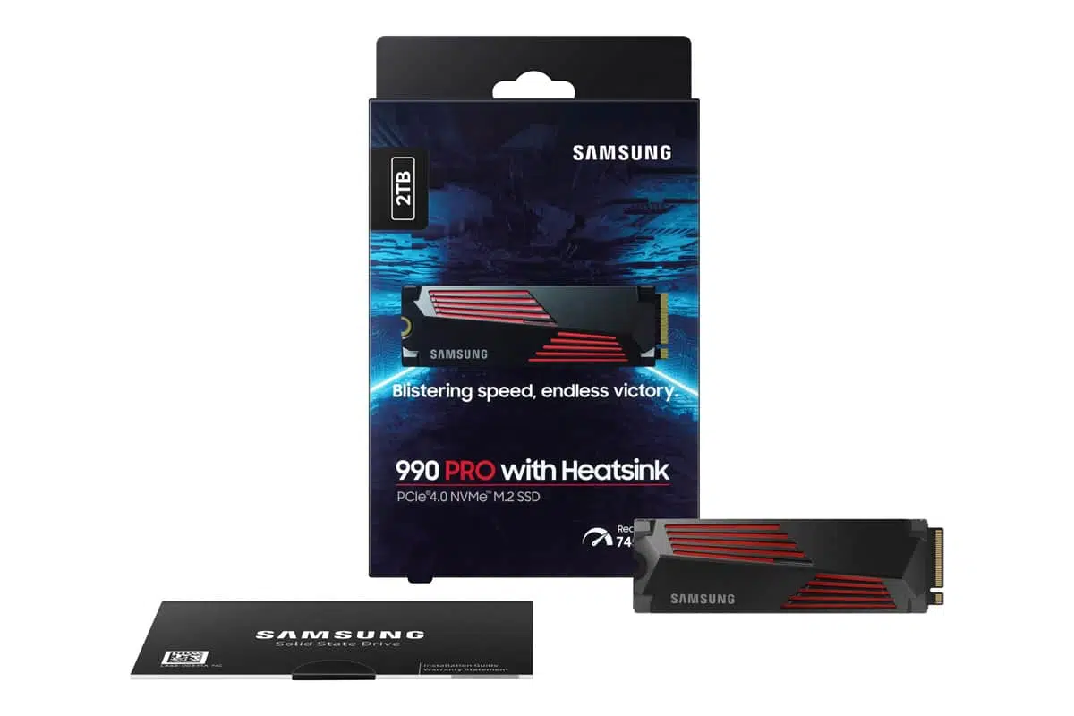 Samsung announces 990 pro series pcie 4 0 nvme m 2 ssds with rgb heatsink