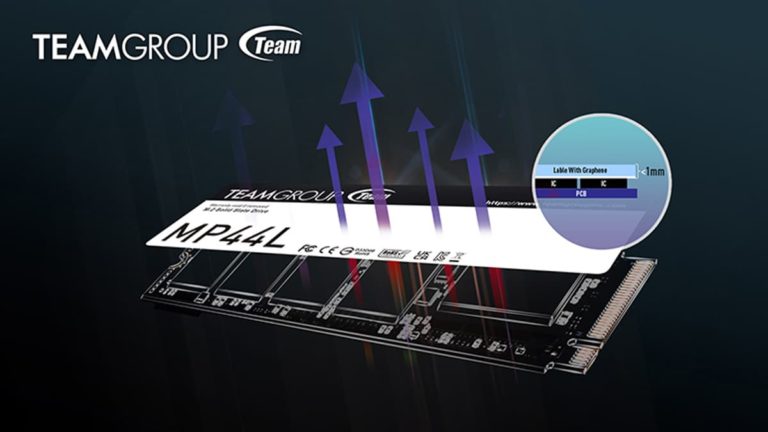 TEAMGROUP Announces MP44L NVMe M.2 PCIe 4.0 SSD with Industry’s First Graphene Heat Spreader