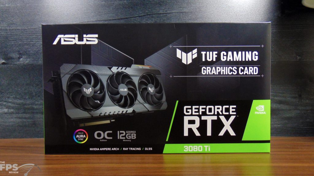 ASUS TUF Gaming GeForce RTX 3080 Ti OC Edition Video Card Box Front View