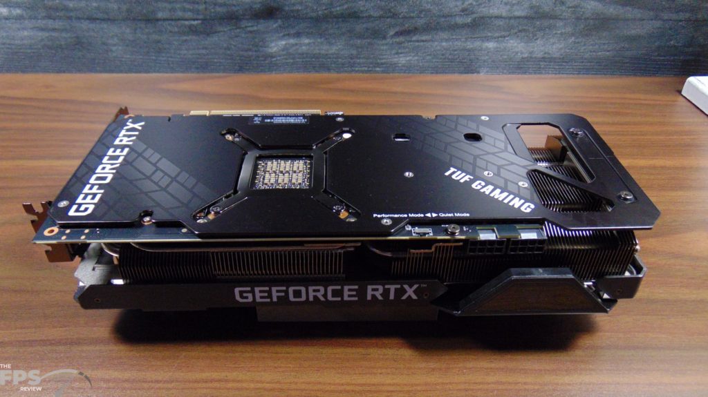 ASUS TUF Gaming GeForce RTX 3080 Ti OC Edition Video Card Back View