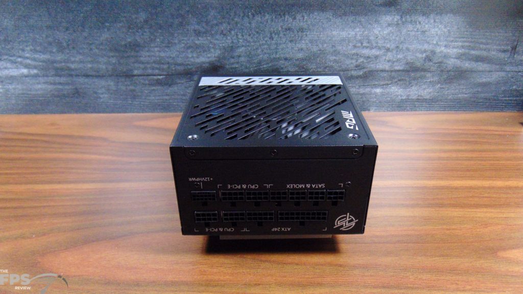 MSI MPG A1000G Power Supply Connector View