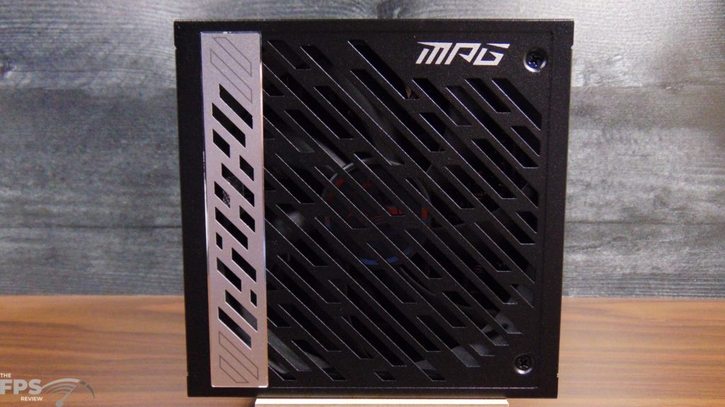 MSI MPG A1000G Power Supply Bottom View with Fan