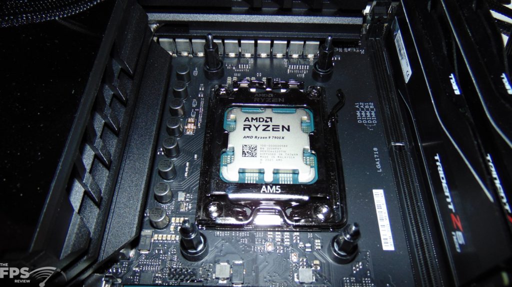 Ryzen 9 7900X installed in Motherboard