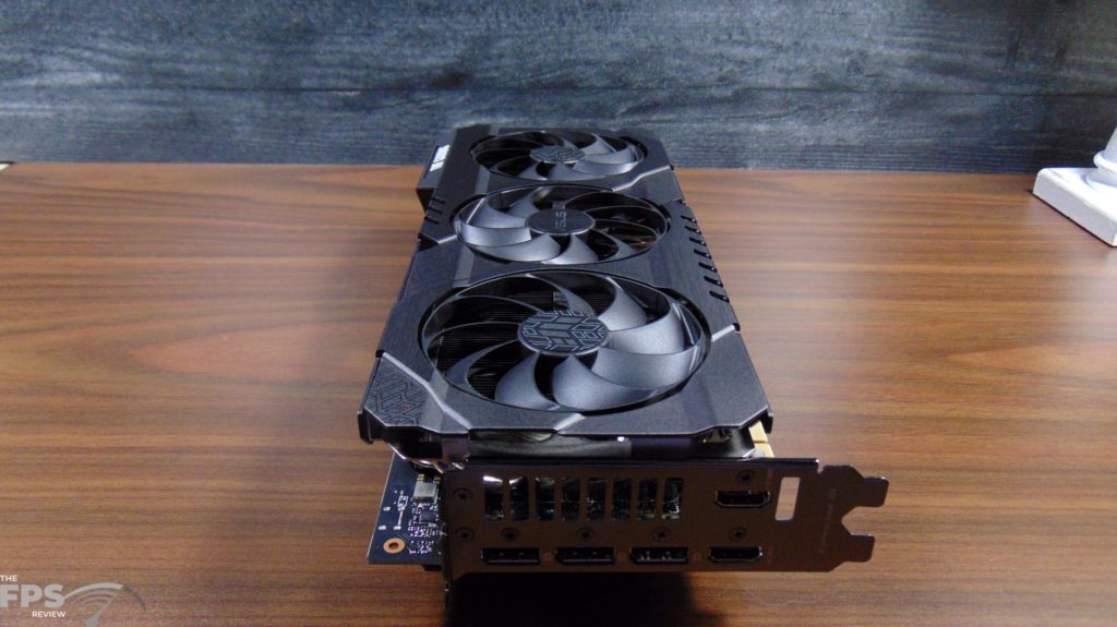 ASUS TUF Gaming GeForce RTX 3080 Ti OC Edition Video Card Top View