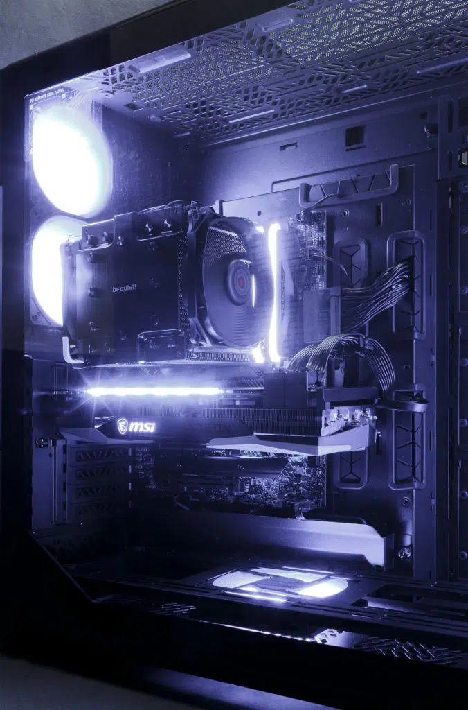 Cooler Master HAF 700 internals lit up