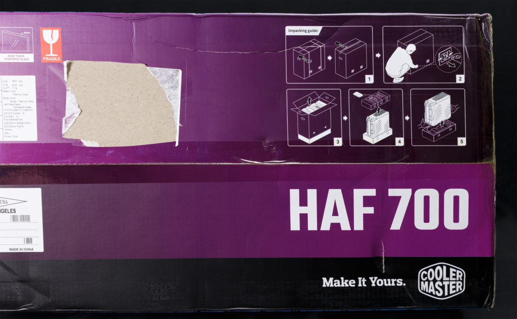 Cooler Master HAF 700 opening instructions