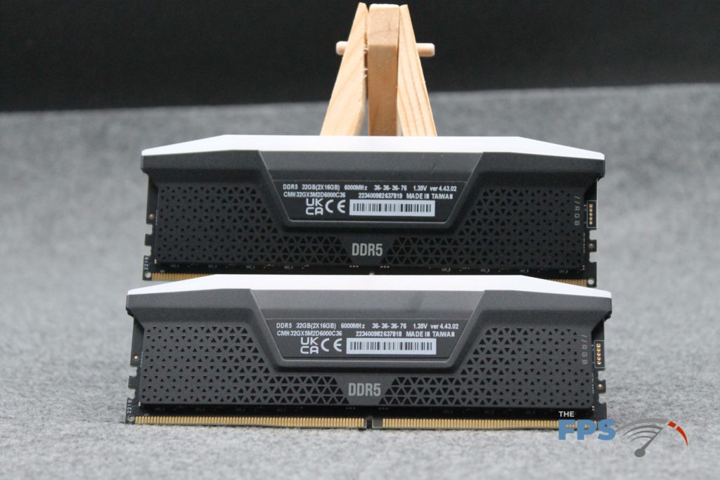 CORSAIR VENGEANCE DDR5 32GB (2x16GB) 6000MHz Memory rear view