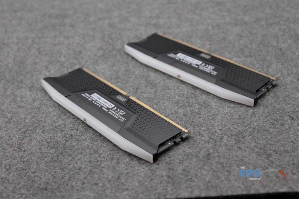 CORSAIR VENGEANCE DDR5 32GB (2x16GB) 6000MHz Memory Overhead angled view rear