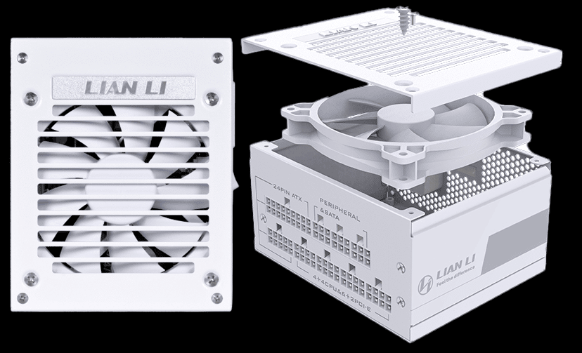 Lian Li SP850 White 850W SFX Power Supply Exploded View