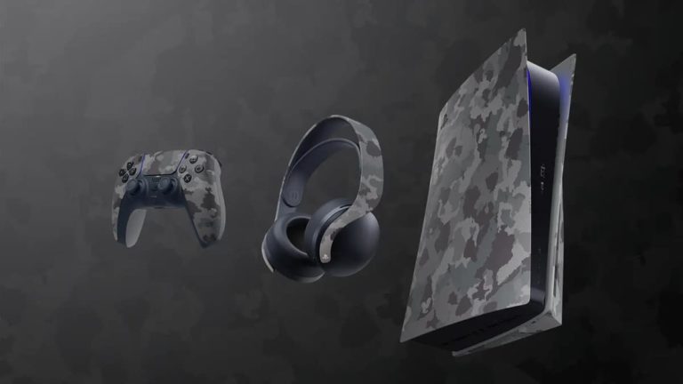 PlayStation Announces New DualSense Wireless Controller, Console Covers, and Pulse 3D Wireless Headset in Gray Camouflage