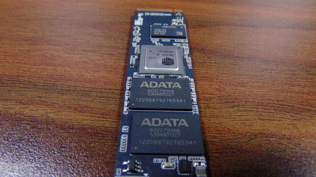 ADATA LEGEND 960 1TB Gen4 x4 M.2 SSD Closeup of ADATA Micron 3D NAND Flash Chips