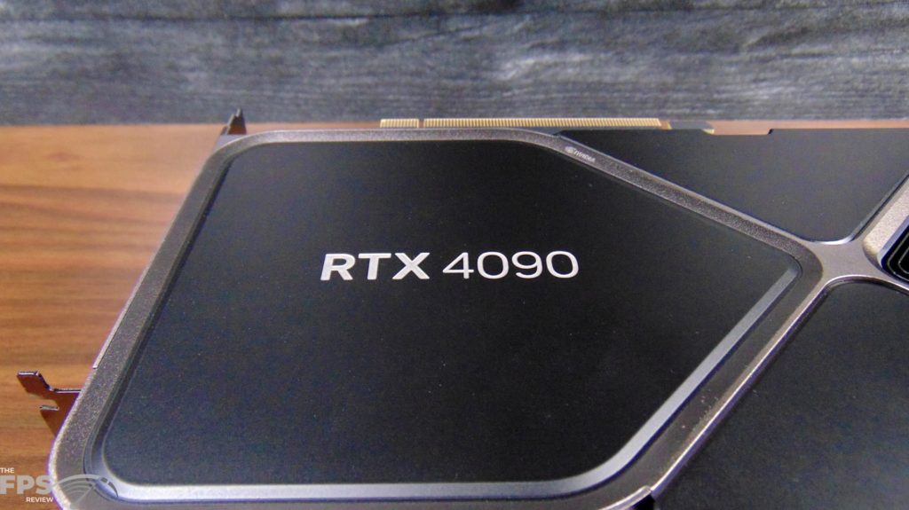 NVIDIA GeForce RTX 4090 Founders Edition Video Card Back Logo