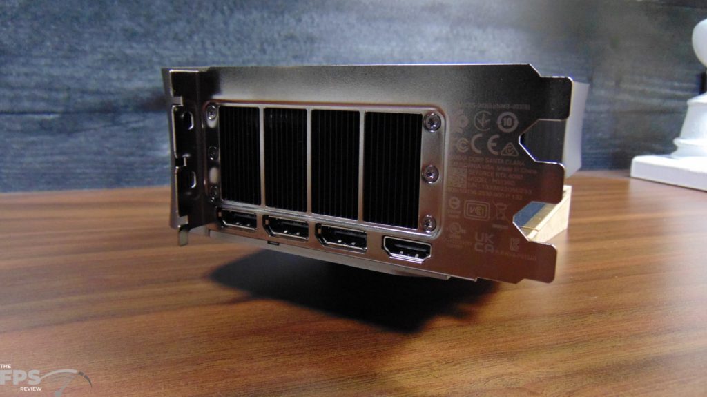 NVIDIA GeForce RTX 4090 Founders Edition Video Card I/O Ports Display Ports