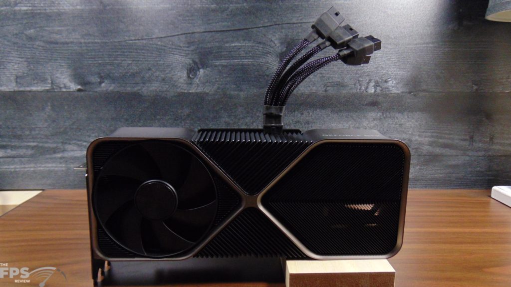 NVIDIA GeForce RTX 4090 Founders Edition Video Card with 4x PCIe 8-pin Power Adapter Plugged In
