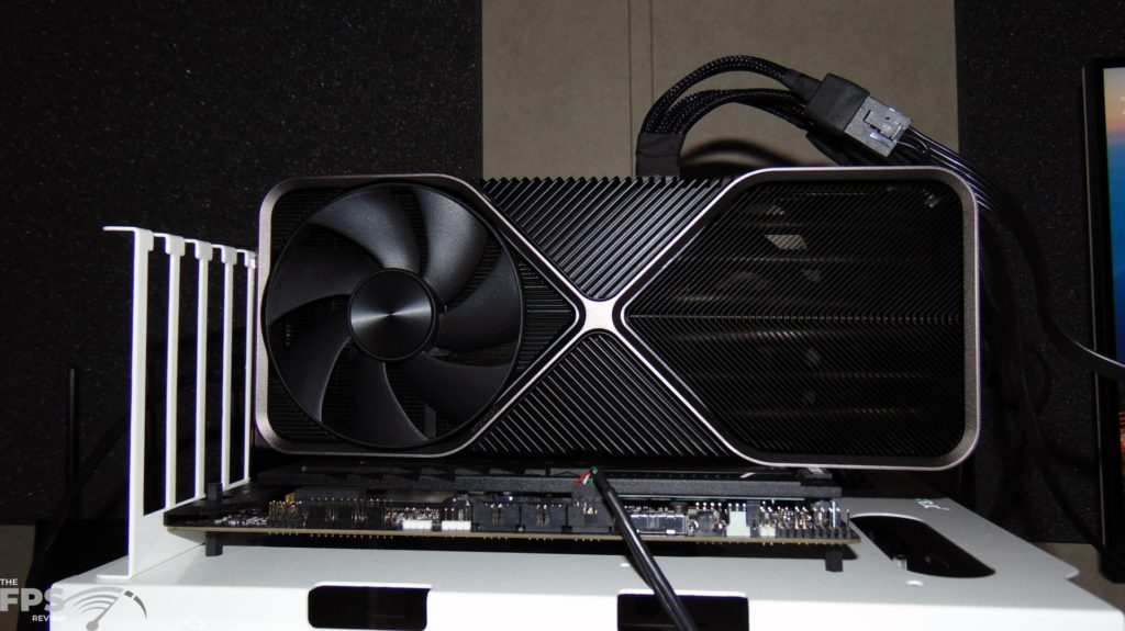 NVIDIA GeForce RTX 4090 Founders Edition Video Card Installed in Computer