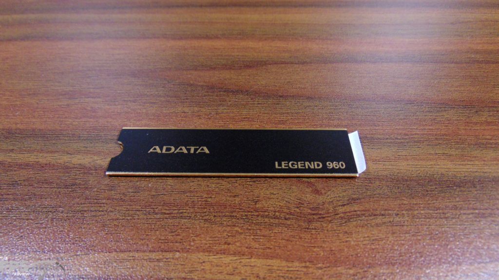 ADATA LEGEND 960 1TB Gen4 x4 M.2 SSD Heat Spreader Top View
