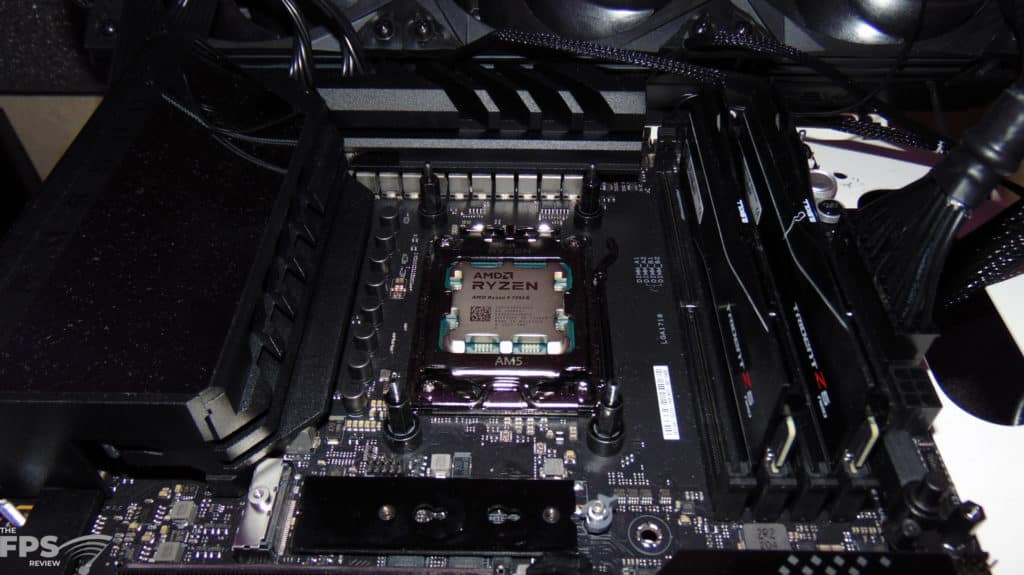 AMD Ryzen 9 7950X CPU Installed in Motherboard