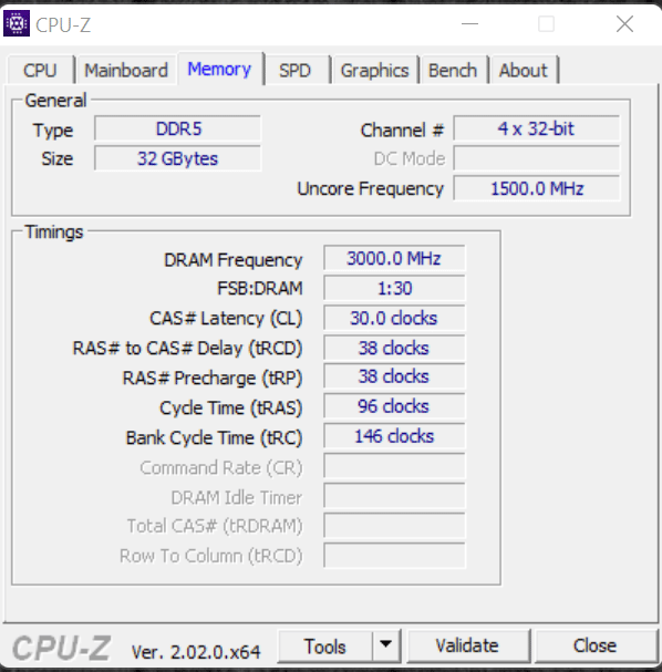 AMD Ryzen 9 7950X CPU CPU-Z Screenshot