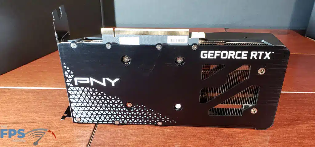PNY GeForce RTX 3050 8G VERTO Dual Fan: backplate