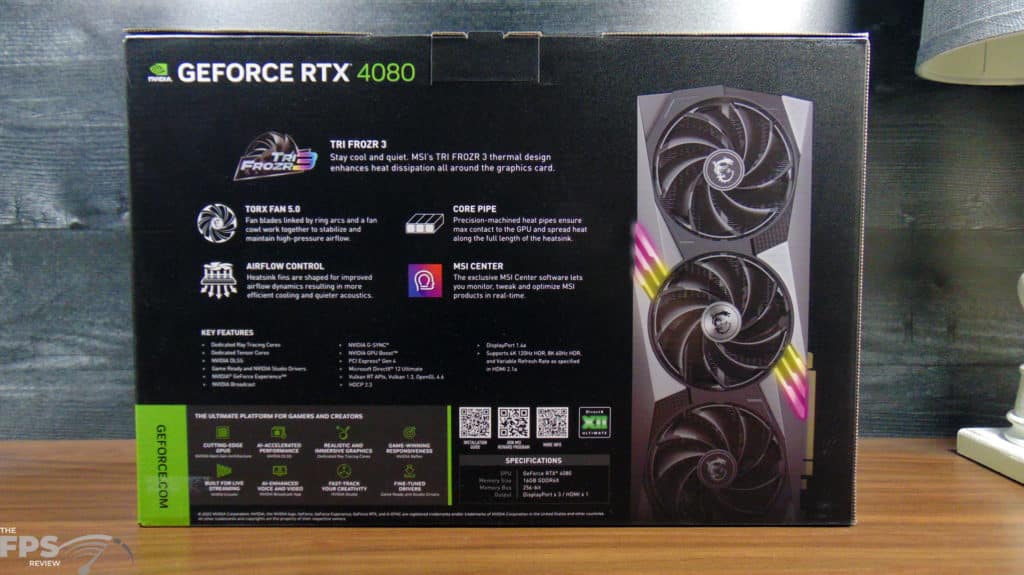 MSI Gaming GeForce RTX 4080 Video Card RTX 4080 16GB GAMING X TRIO 