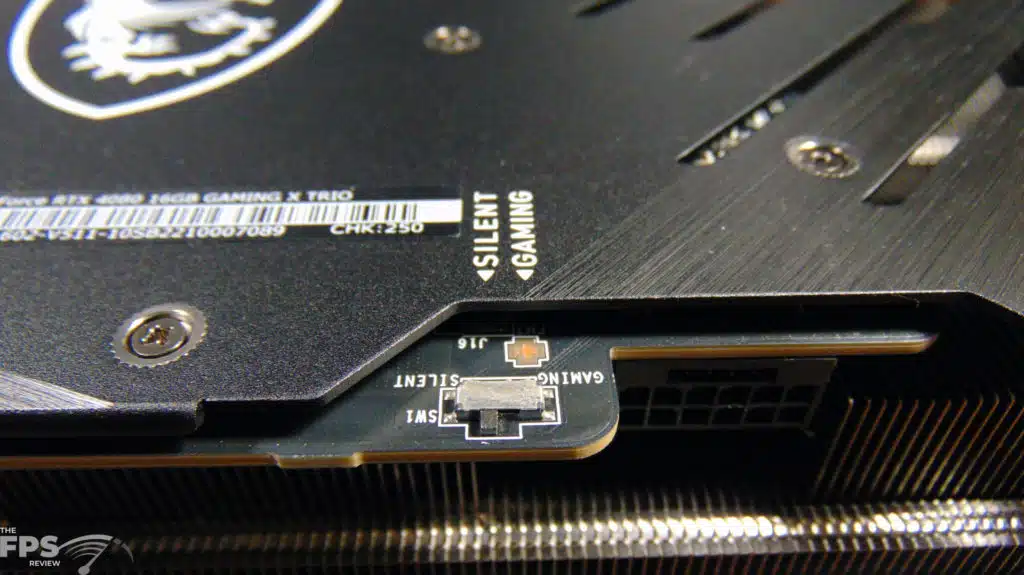 MSI GeForce RTX 4080 16GB GAMING X TRIO dual bios switch