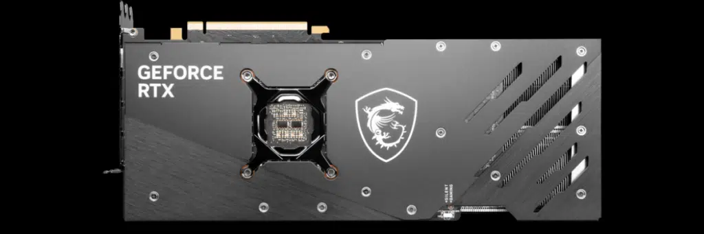 MSI GeForce RTX 4080 16GB GAMING X TRIO back view