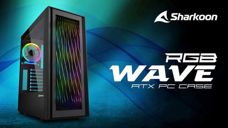 Sharkoon Launches RGB Wave Case with 3D Wave Pattern and RGB Fans