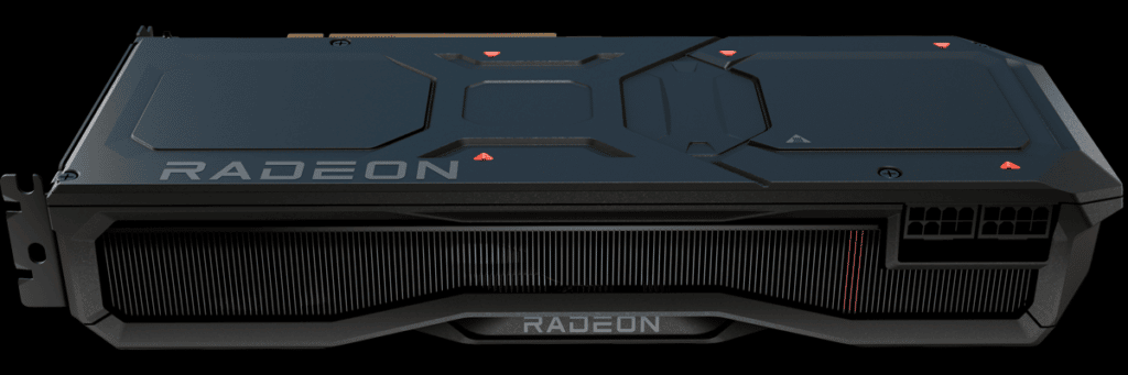 AMD Radeon RX 7900 XT Video Card Back View Angled