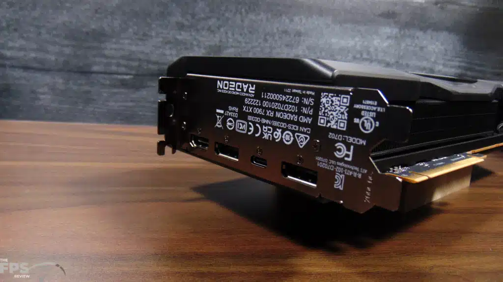 AMD Radeon RX 7900 XTX Video Card I/O Ports