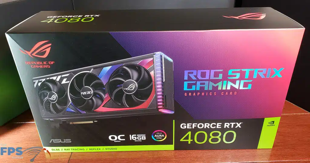 ASUS ROG Strix RTX4080 O16G OC Edition: Box front