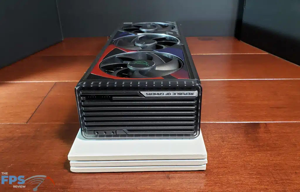 ASUS ROG Strix RTX4080 O16G OC Edition: Rear of video card
