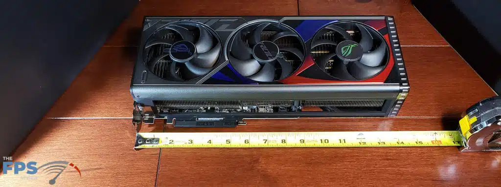 ASUS ROG Strix RTX4080 O16G OC Edition: length measurement