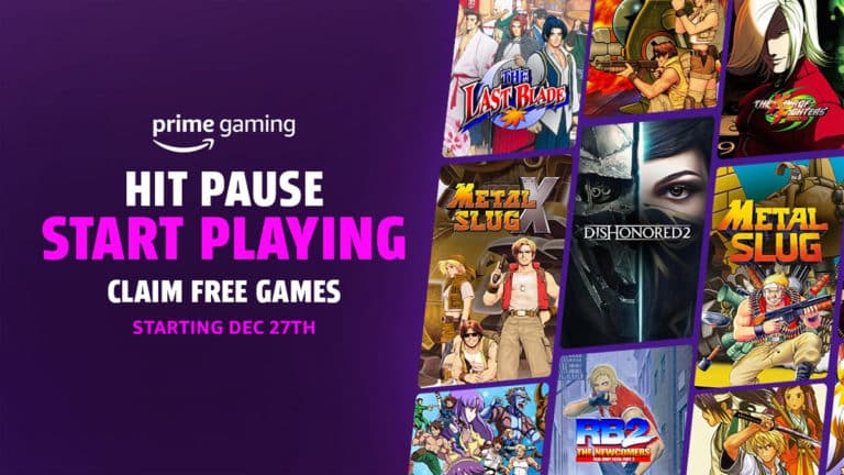 Prime Gaming Announces 10 Additional Free Games for December 2022, including Dishonored 2 and Various SNK Classics