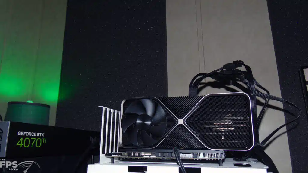 NVIDIA GeForce RTX 4090 Founders Edition Installed in Computer Front View