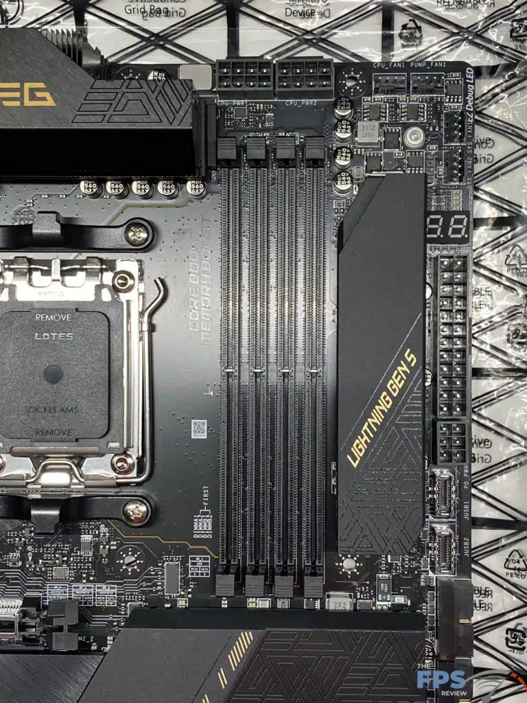 MSI MEG X670E ACE Ram area
