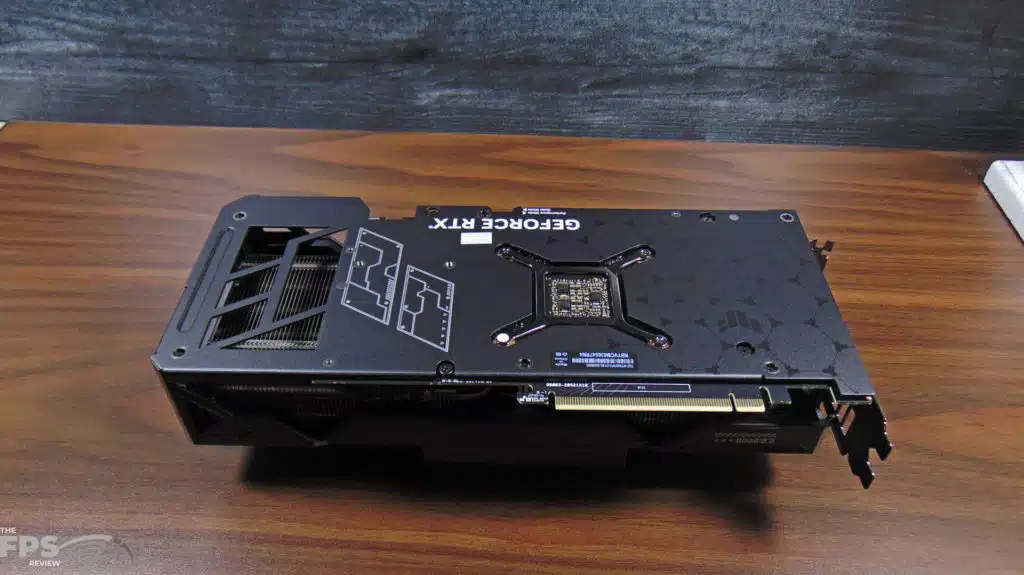 ASUS TUF Gaming GeForce RTX 4070 Ti 12GB OC Edition Back View