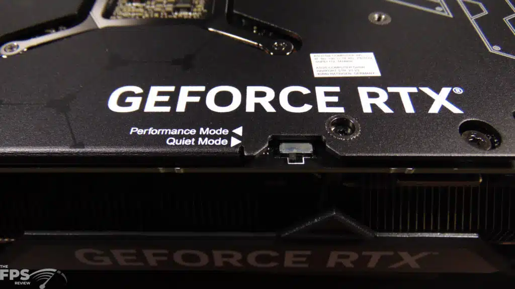ASUS TUF Gaming GeForce RTX 4070 Ti 12GB OC Edition Dual BIOS