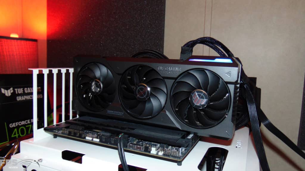 ASUS TUF Gaming GeForce RTX 4070 Ti 12GB OC Edition Installed in Computer Front View