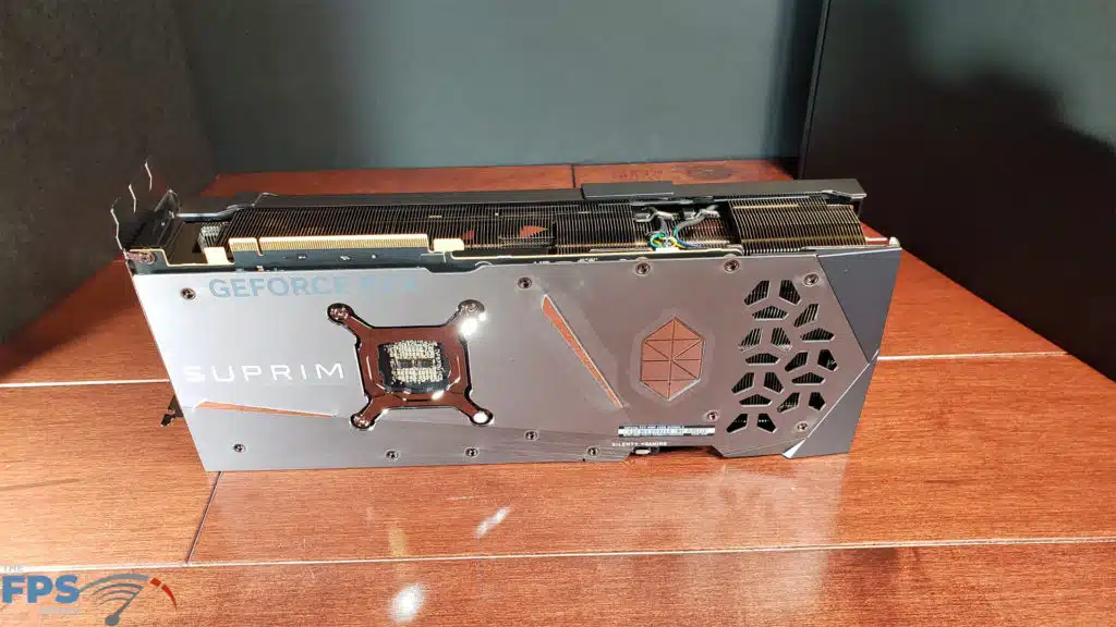 MSI GeForce RTX 4080 16GB SUPRIM X: standing back view