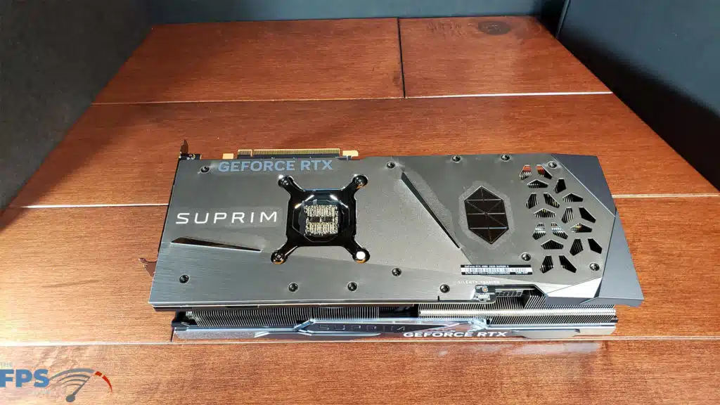 MSI GeForce RTX 4080 16GB SUPRIM X: Back side