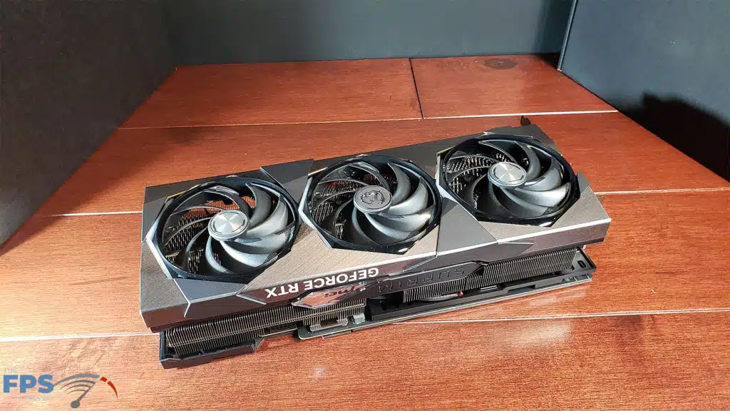 MSI GeForce RTX 4080 16GB SUPRIM X: card with outside facing front
