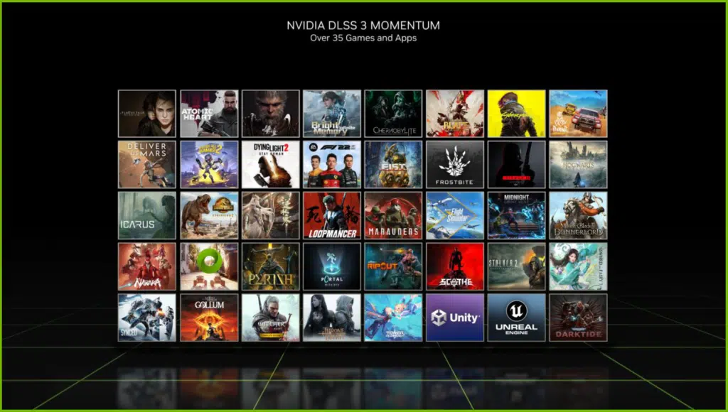 NVIDIA GeForce RTX 4070 Ti DLSS 3 Game Titles