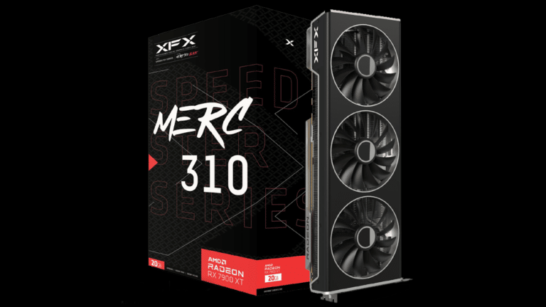 XFX SPEEDSTER MERC 310 AMD Radeon RX 7900 XT BLACK Edition Video Card and Box