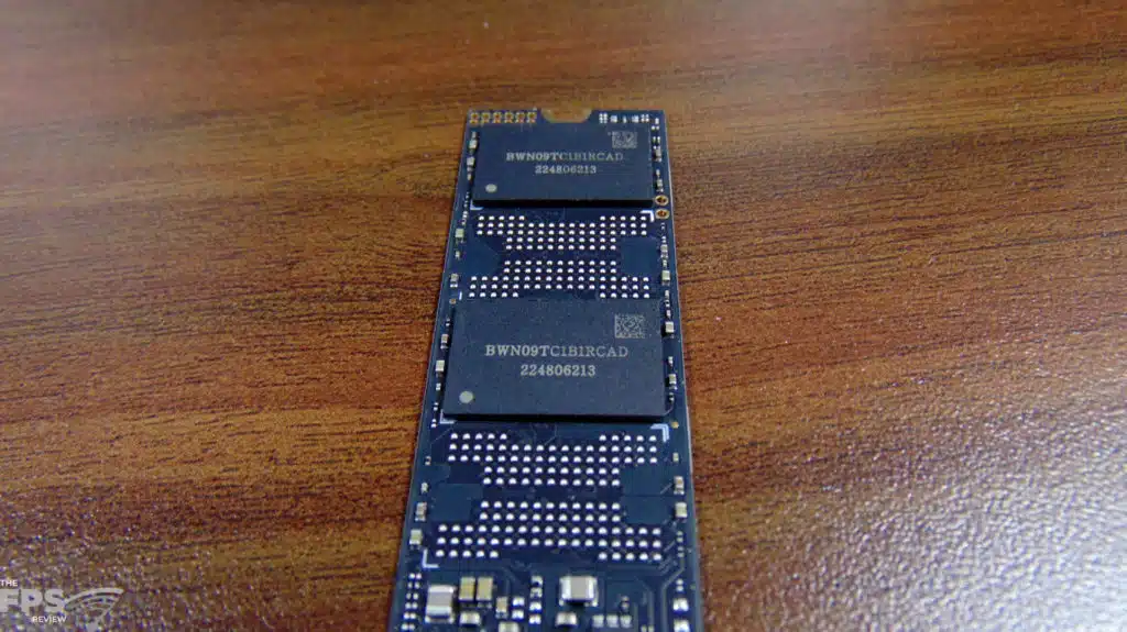 Acer Predator 1TB Gen4 x4 M.2 SSD Top View NAND flash
