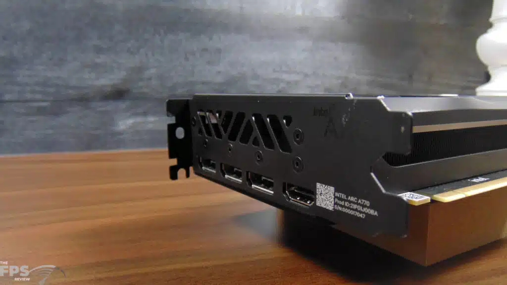 Intel Arc A770 16GB Limited Edition Video Card I/O Bracket