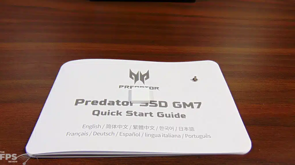 Acer Predator 1TB Gen4 x4 M.2 SSD Box Contents
