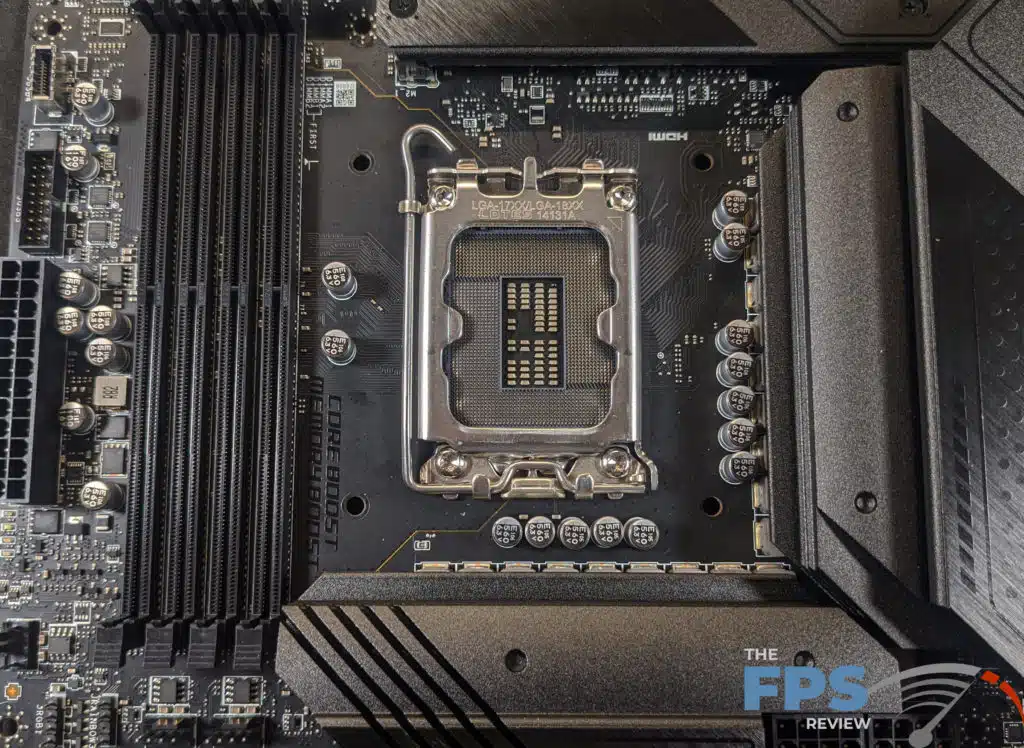 MSI MAG Z690 TOMAHAWK WIFI DDR4 CPU socket side.