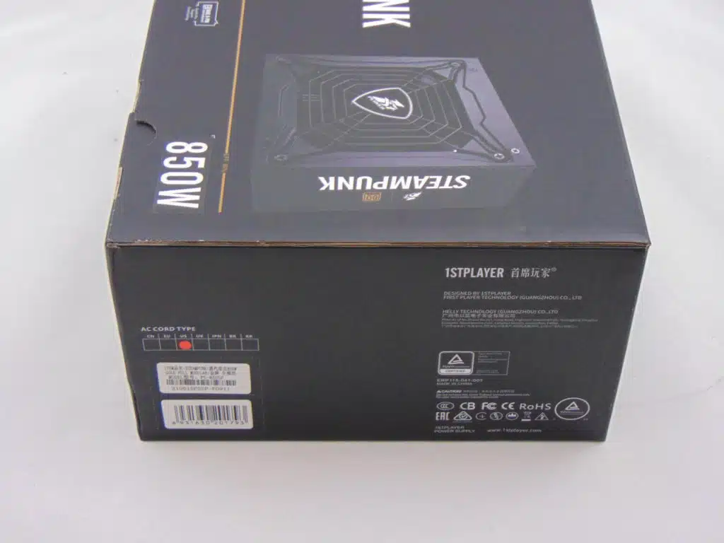 1STPLAYER STEAMPUNK 850W Power Supply Review - Page 2 of 7