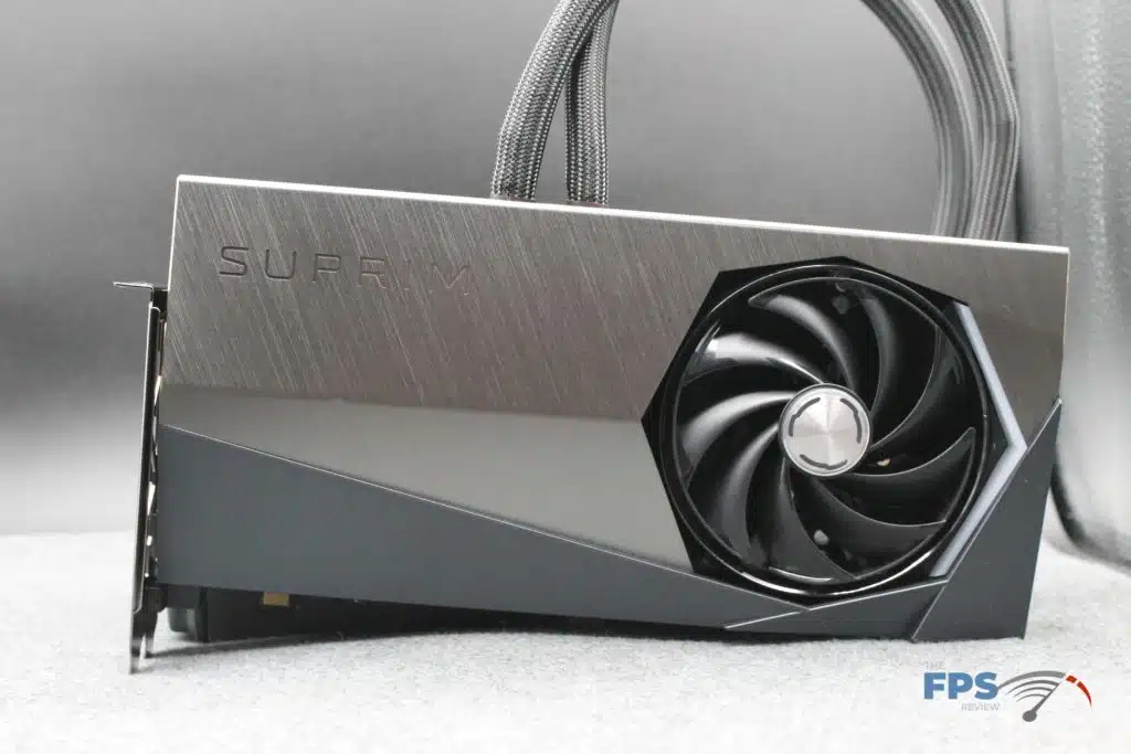 MSI RTX 4090 SUPRIM LIQUID X front of card picture